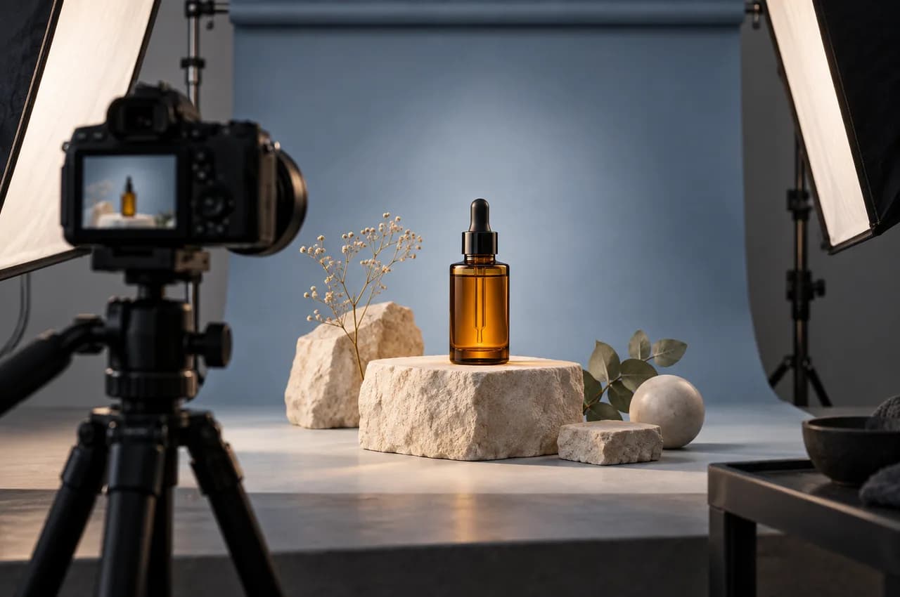 Product photography studio setup